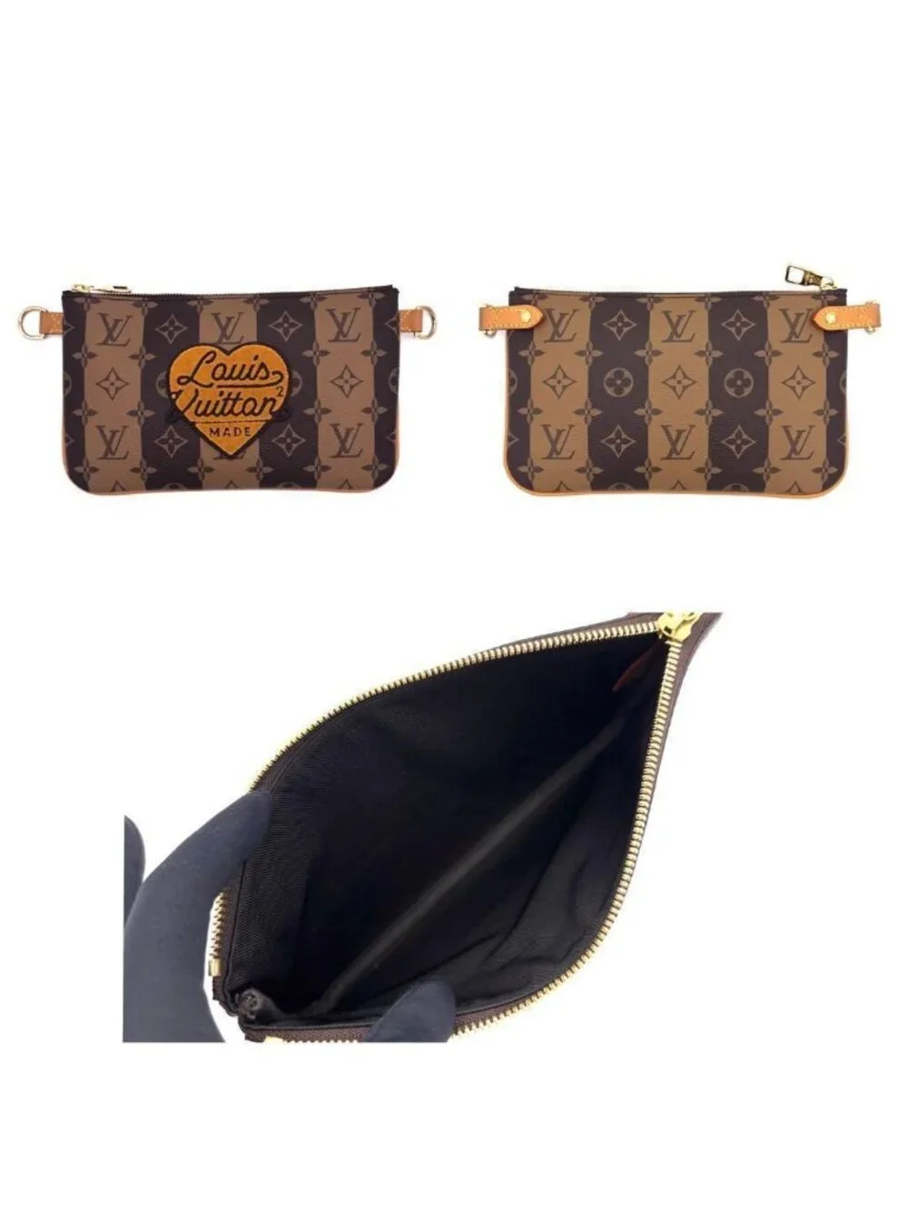 Louis Vuitton Monogram Trio Messenger NIGO Collaboration Brown